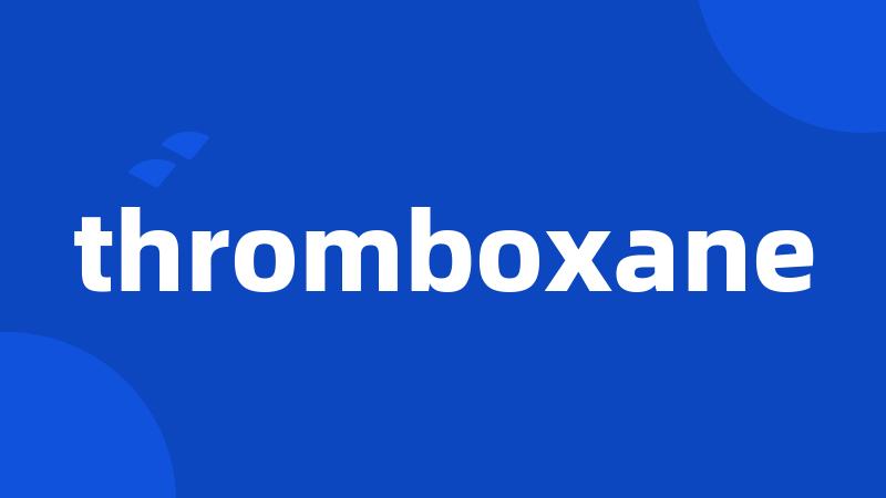 thromboxane