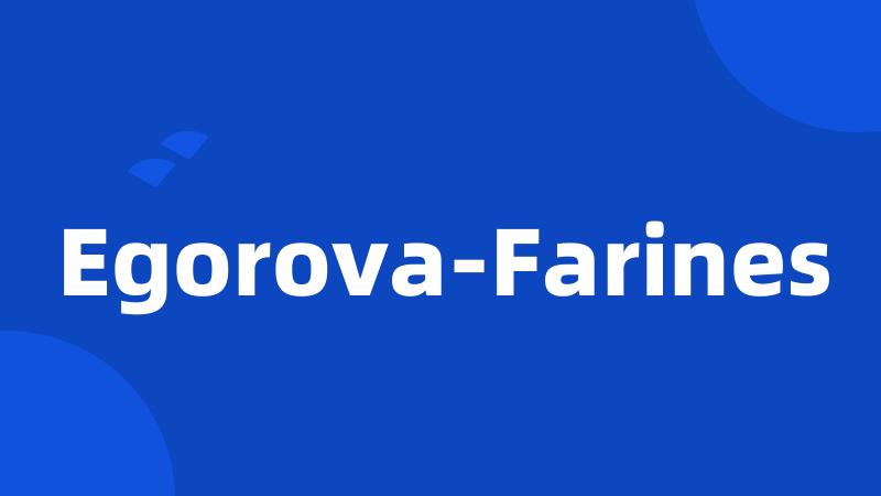 Egorova-Farines