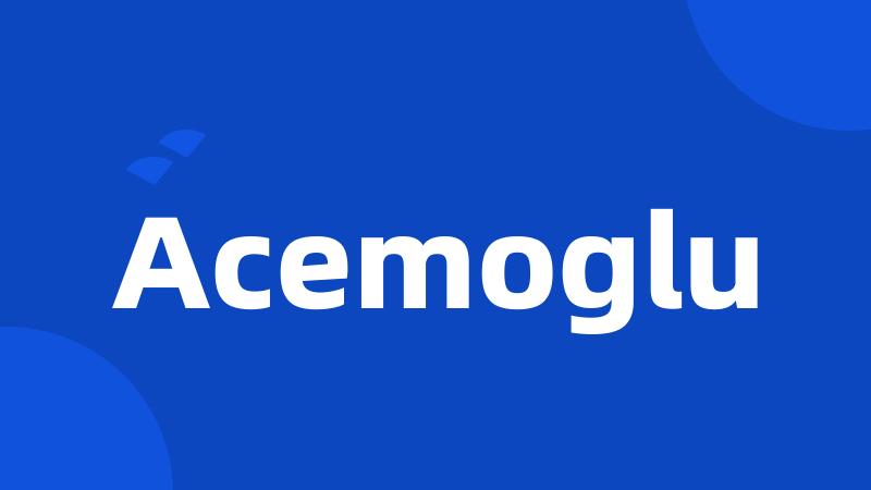 Acemoglu