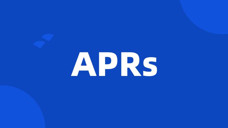 APRs