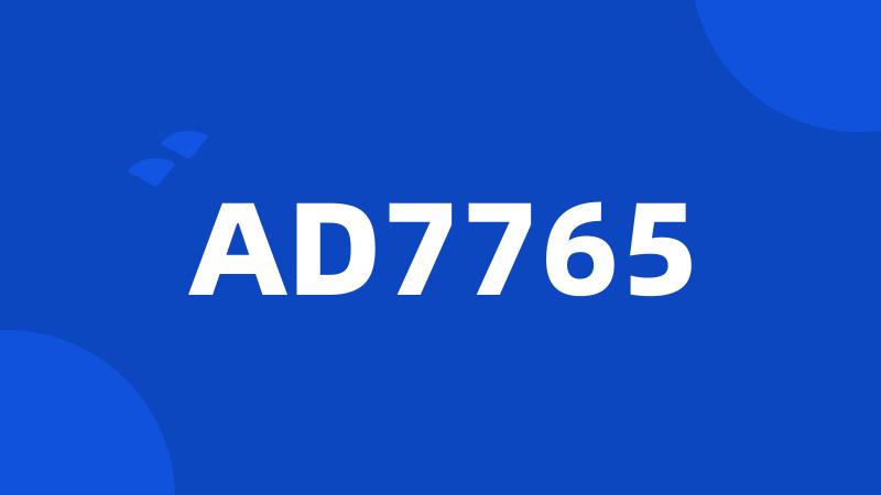 AD7765