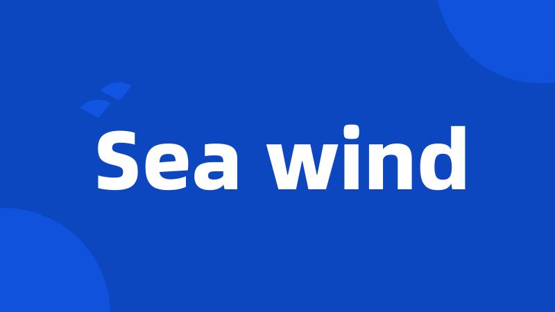 Sea wind