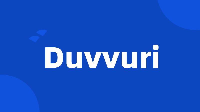 Duvvuri