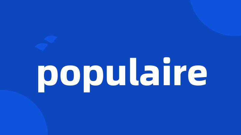 populaire