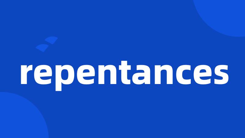 repentances