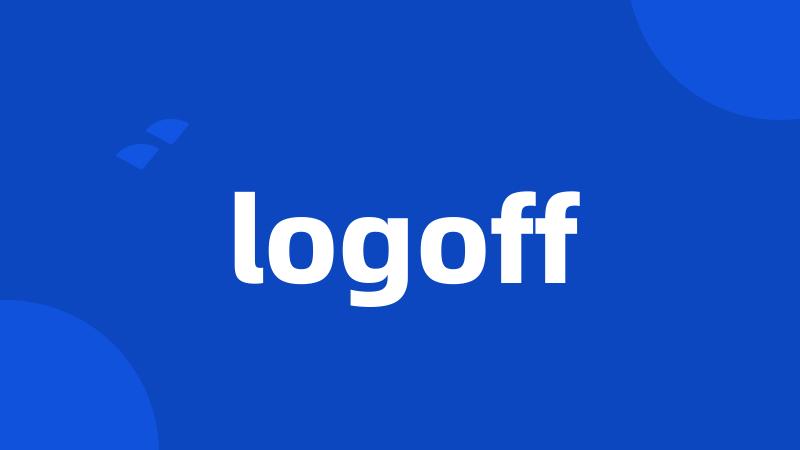 logoff