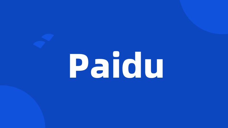 Paidu