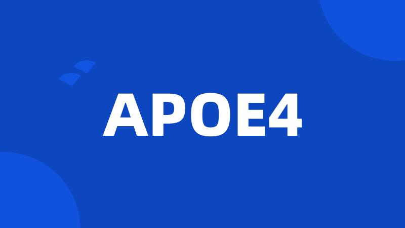 APOE4