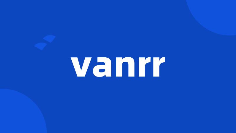 vanrr