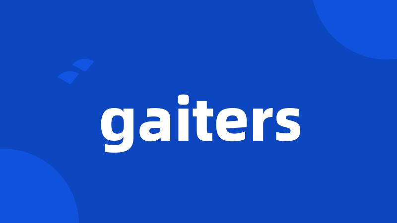 gaiters