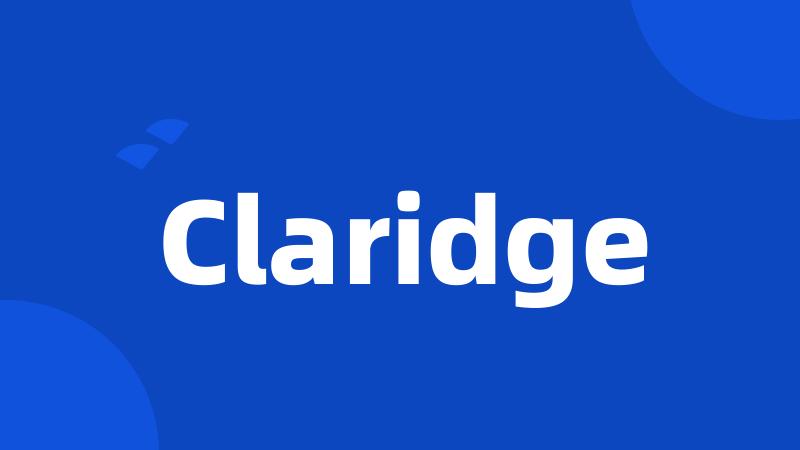 Claridge