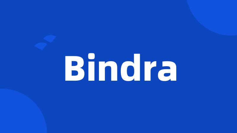 Bindra