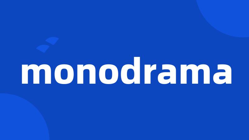 monodrama