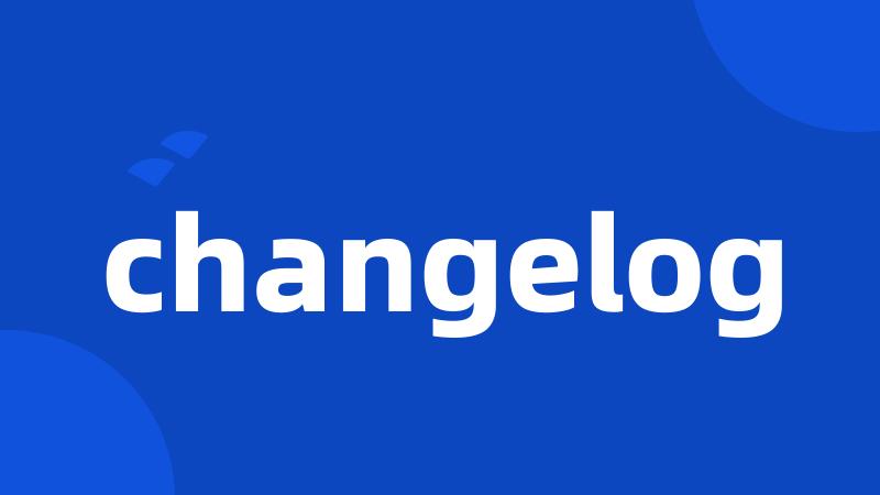 changelog