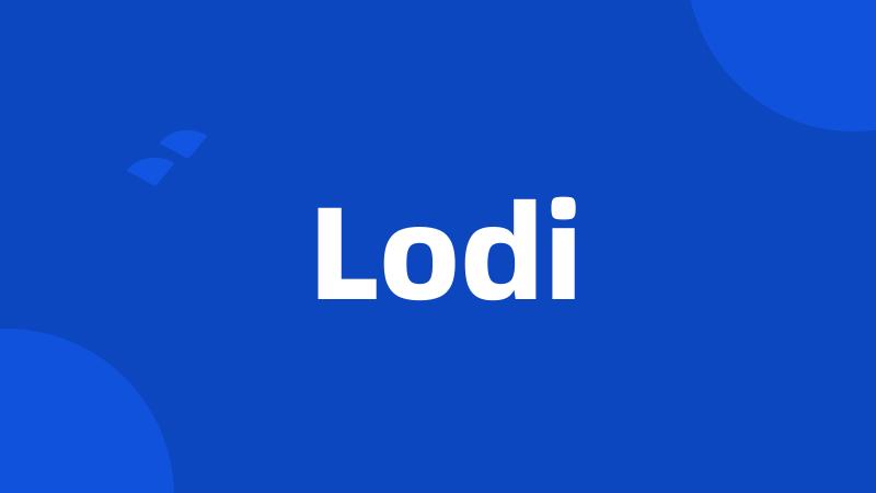 Lodi