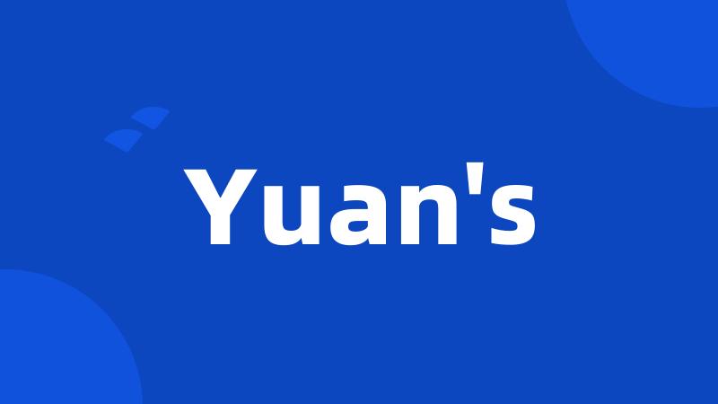 Yuan's