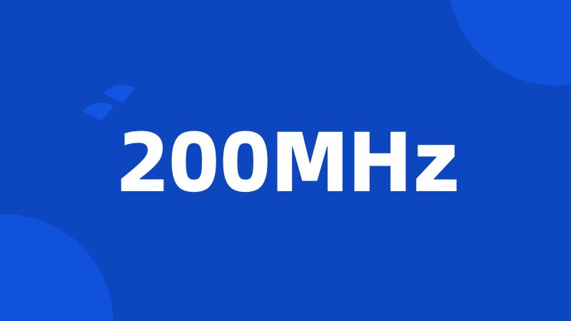 200MHz