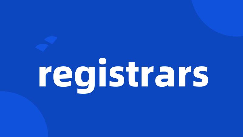 registrars