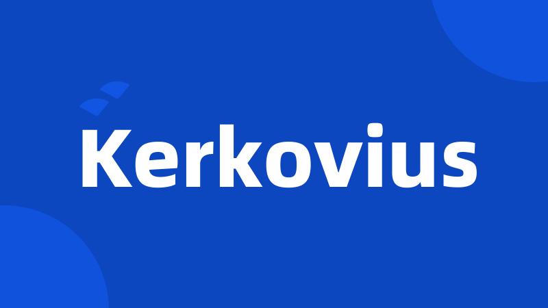 Kerkovius