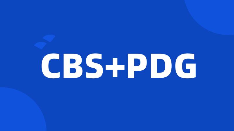 CBS+PDG