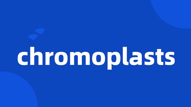 chromoplasts