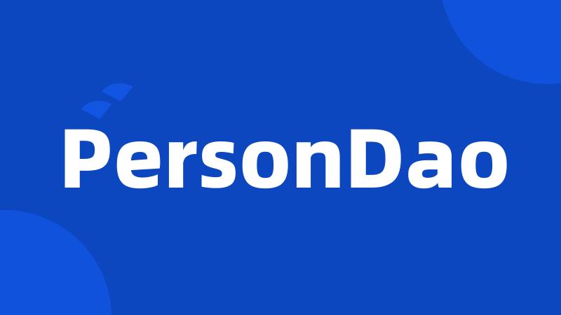 PersonDao