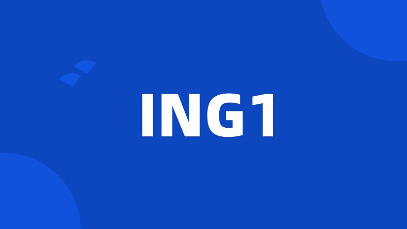 ING1