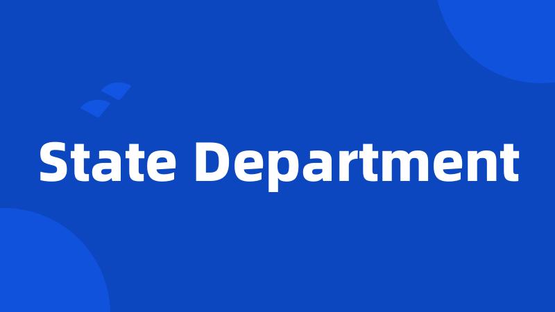 State Department