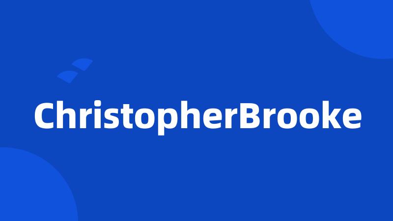 ChristopherBrooke