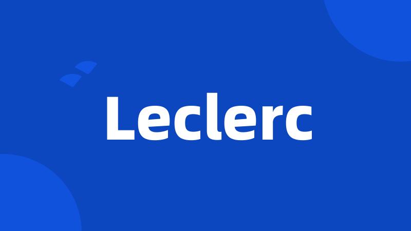 Leclerc