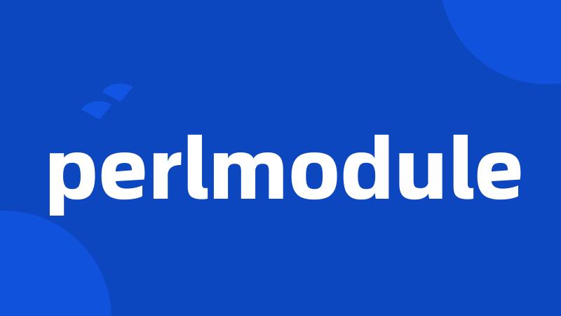 perlmodule