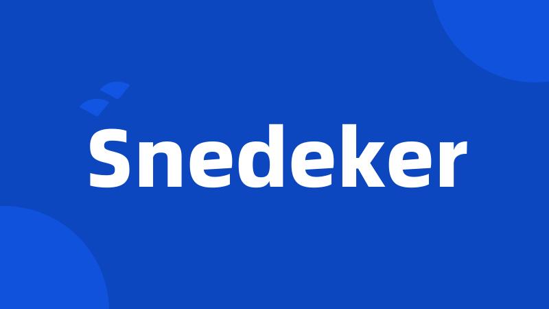 Snedeker