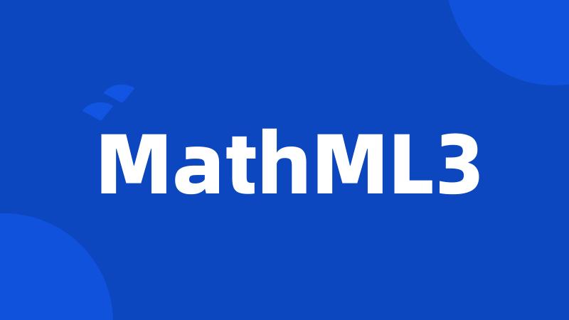 MathML3