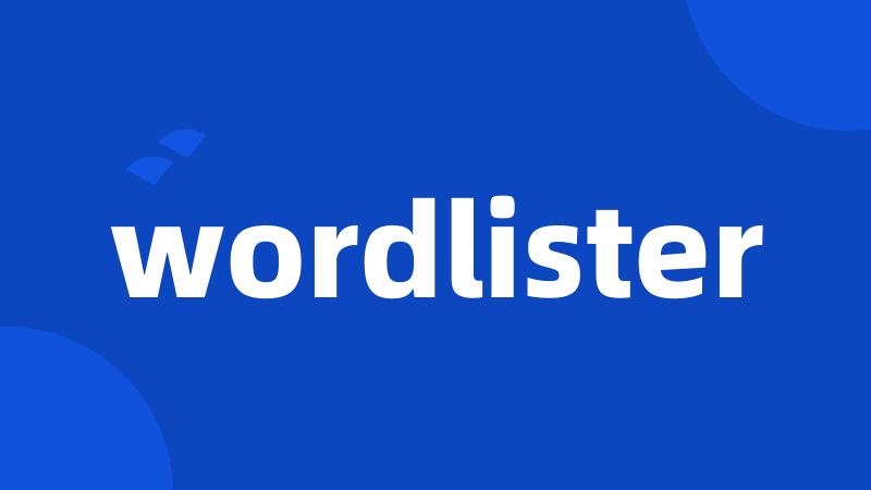 wordlister