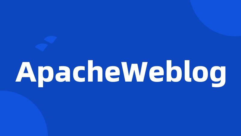 ApacheWeblog