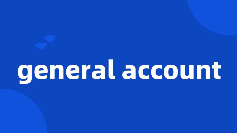 general account