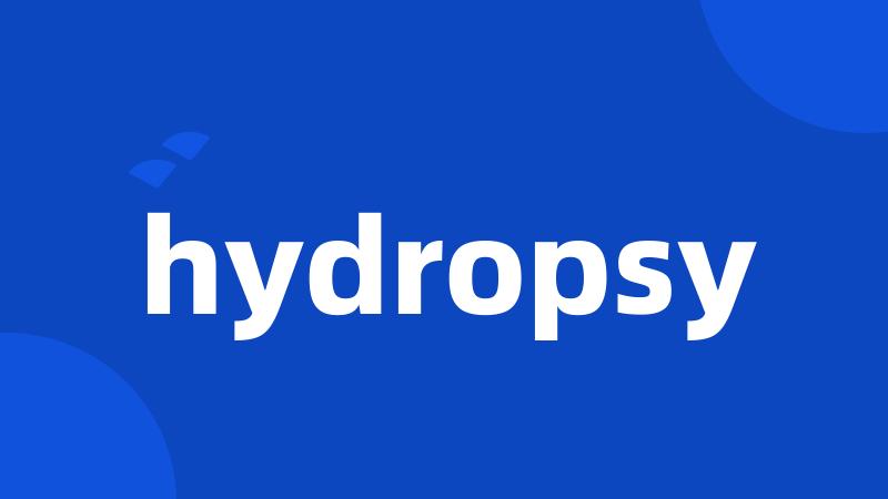 hydropsy