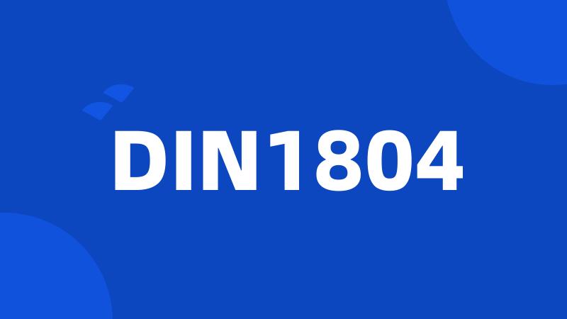 DIN1804