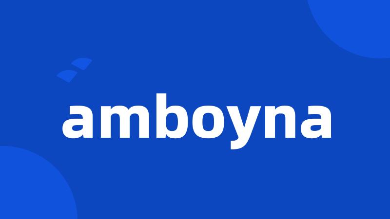 amboyna