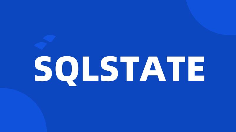 SQLSTATE