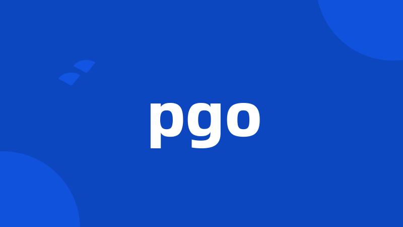 pgo