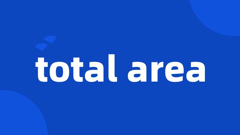 total area