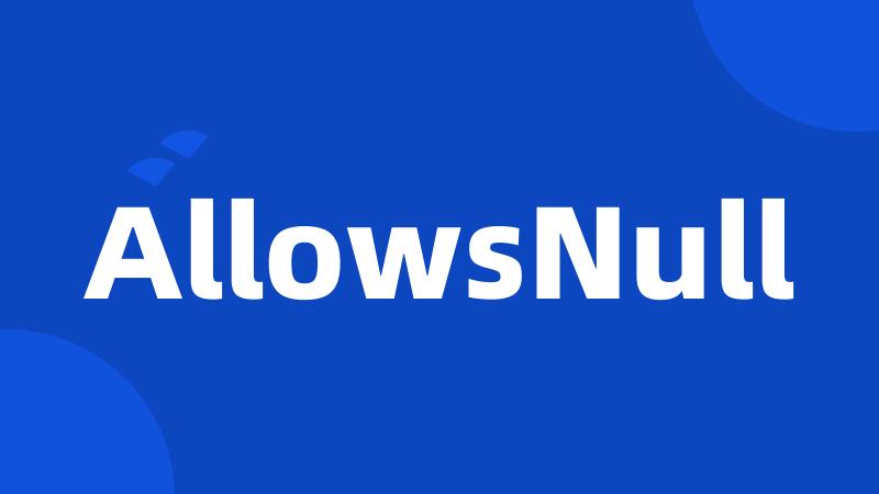 AllowsNull