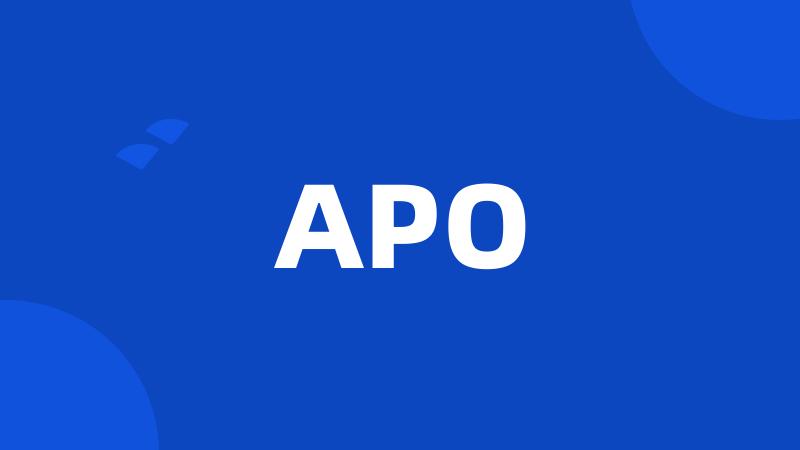 APO