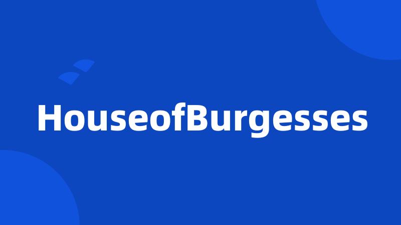 HouseofBurgesses