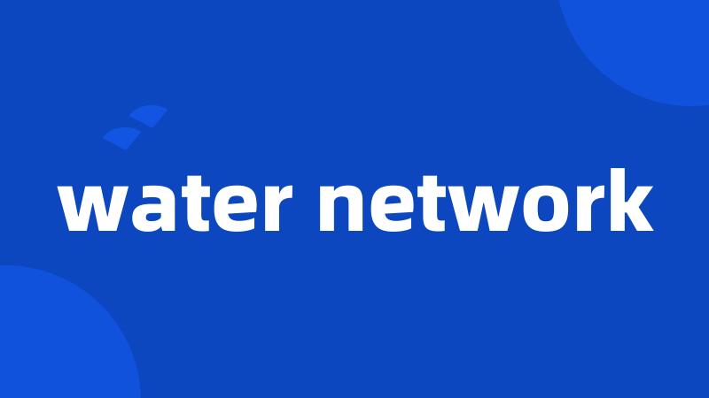 water network