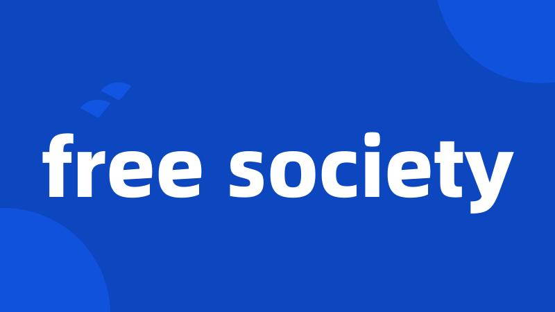 free society