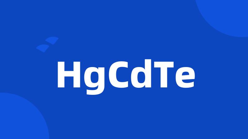 HgCdTe