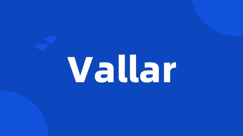 Vallar