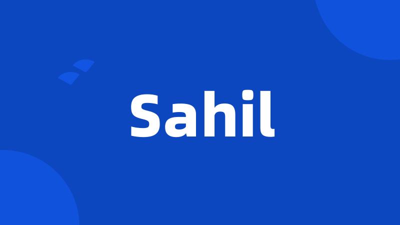 Sahil